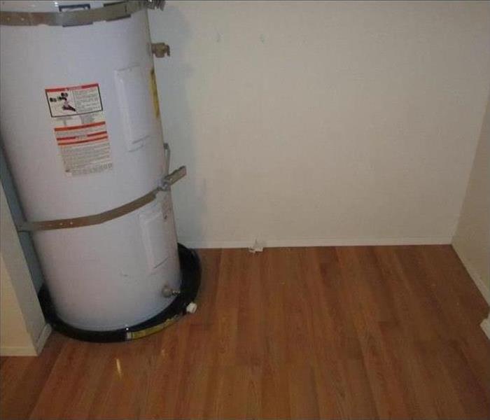 hot water heater with water damage 